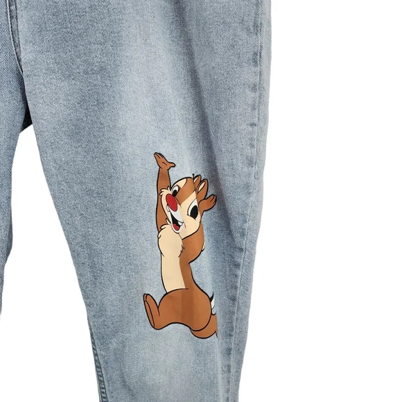 Disney Women's Plus Size Chip 'N Dale Mom Jeans - 16 - Picture 4 of 8